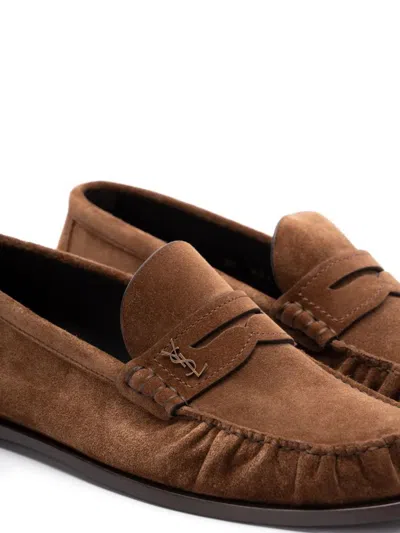 Saint Laurent Men's Ryan Suede Loafers