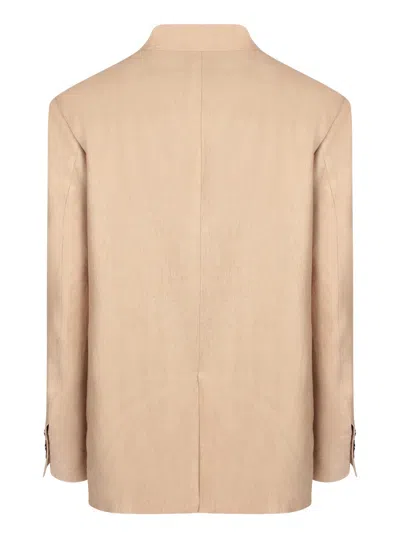 Incotex Leda Dark Beige Linen Jacket