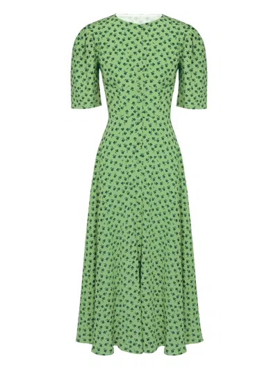 Post Meridiem Button-down Midi Dress