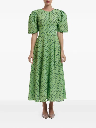 Post Meridiem Button-down Midi Dress
