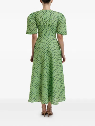 Post Meridiem Button-down Midi Dress