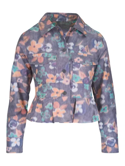 花卉印花夹克