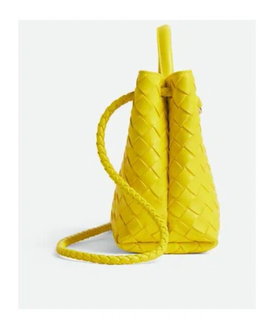 Bottega Veneta Womens Sulfur-muse B-sulfur Andiamo Small Leather Top-handle Bag In Yellow
