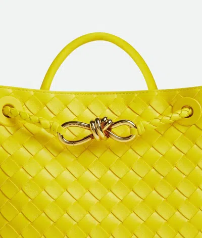 Bottega Veneta Womens Sulfur-muse B-sulfur Andiamo Small Leather Top-handle Bag In Yellow
