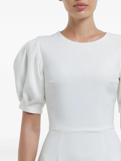 Post Meridiem Voluminous-sleeve Midi Dress