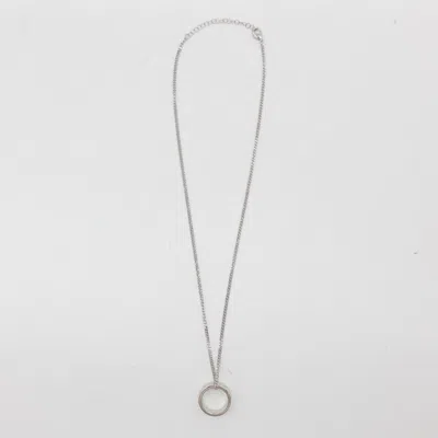 Mm6 Maison Margiela Round Pendant Chain Necklace With Engraved Numbers