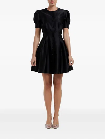 排扣迷你连衣裙