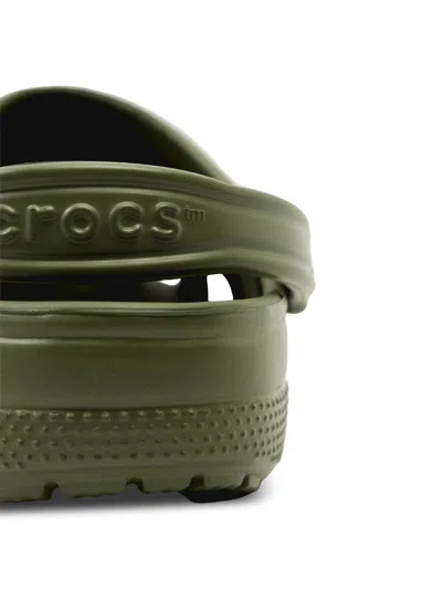 Crocs Classic Mens Army Green Clogs In Khaki