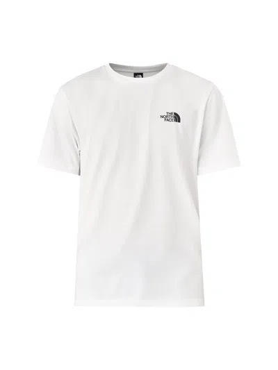 The North Face Man Short Sleeves Simple Dome Tee In White