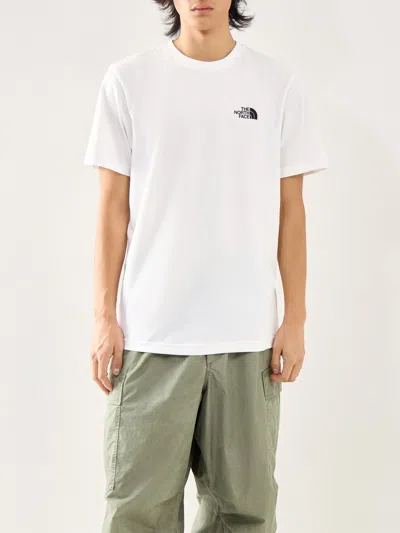 The North Face Man Short Sleeves Simple Dome Tee In White