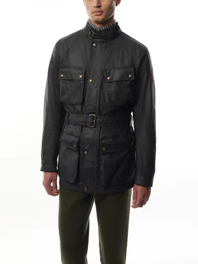 Belstaff Trailmaster Waxed Jacket Black