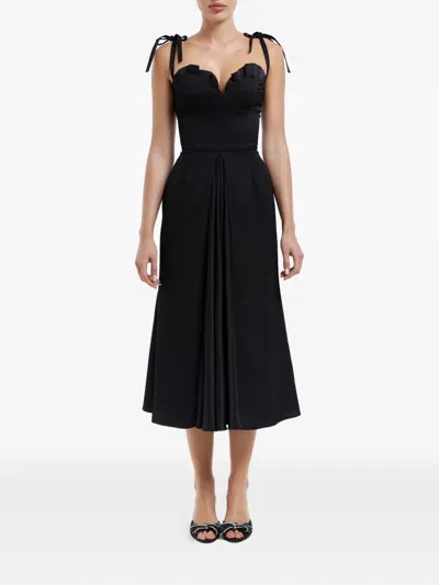 FLOWY SLIT 中长连衣裙