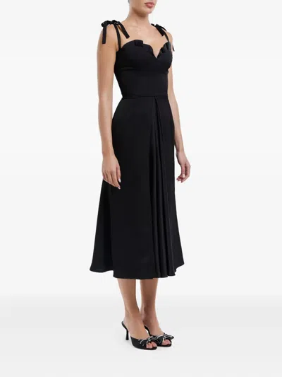 FLOWY SLIT 中长连衣裙