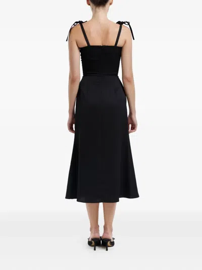 FLOWY SLIT 中长连衣裙