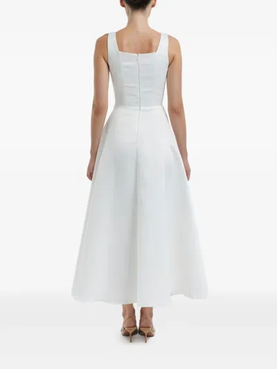 Post Meridiem Decorated-bodice Midi Dress