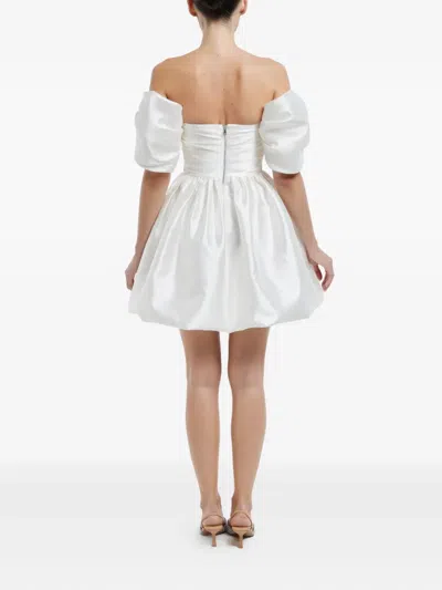 Post Meridiem Draped-bodice Duffy-skirt Mini Dress