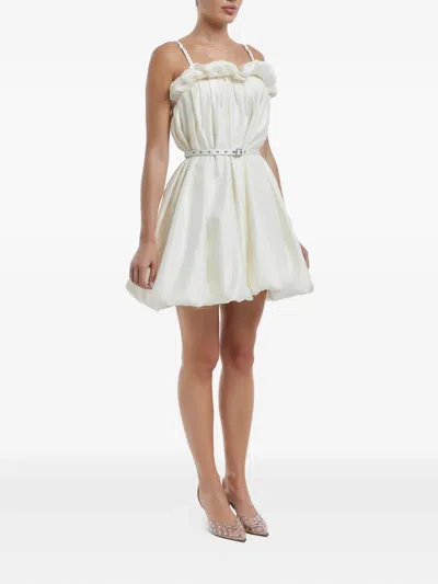 Post Meridiem Draped Thin-strap Mini Dress