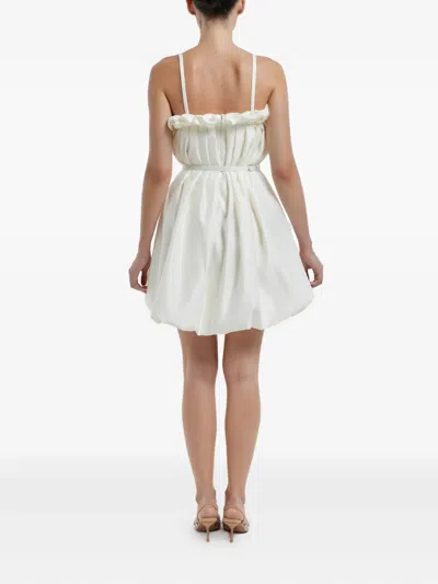 Post Meridiem Draped Thin-strap Mini Dress