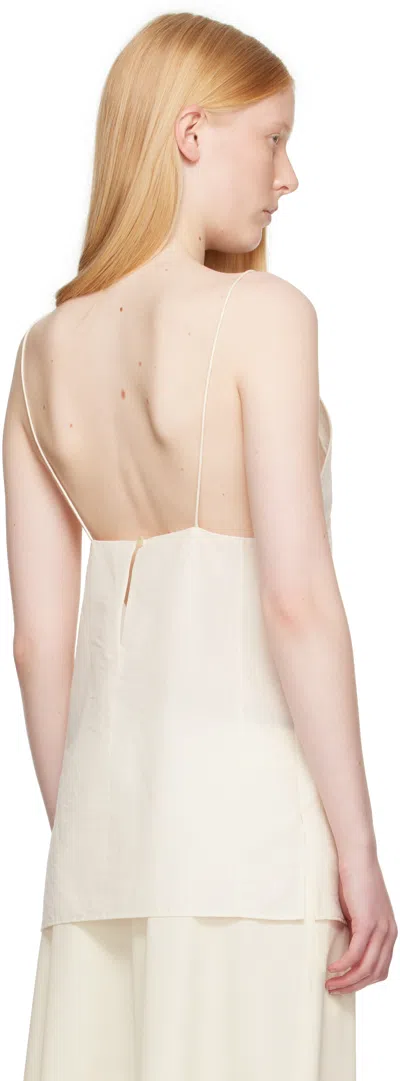 Khaite Talsie Silk Blend Camisole Top In White