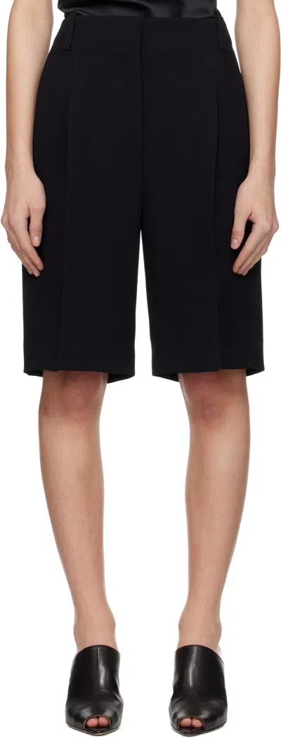 Khaite Laden Low-rise Suiting Shorts In Black