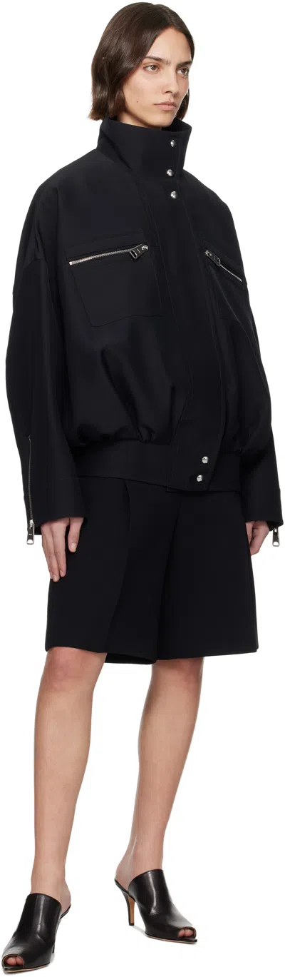 Khaite Laden Low-rise Suiting Shorts In Black