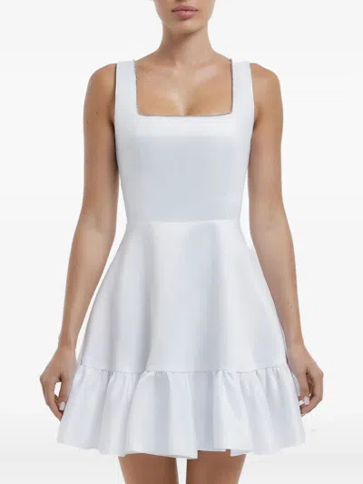 荷叶边迷你连衣裙