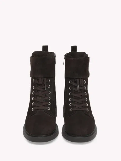 Gianvito Rossi Laced Ankle Boots In Brown