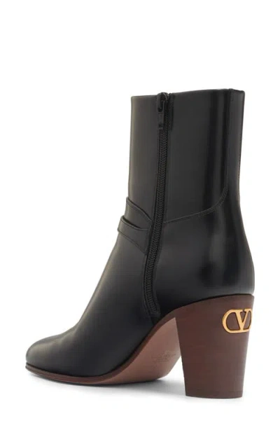 Valentino Garavani Valentino Rockstud 75 Leather Boot In Animal Print