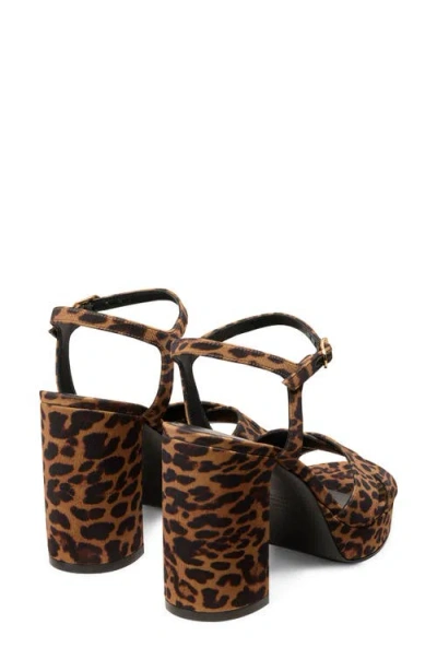 Stuart Weitzman Dayna Leopard-print Crisscross Platform Sandals