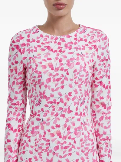 Post Meridiem Floral-print Long-sleeve Midi Dress