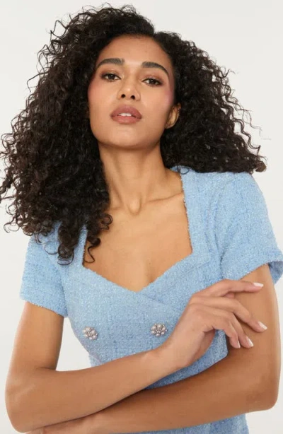 Likely Gia Tweed Cocktail Dress In Blue