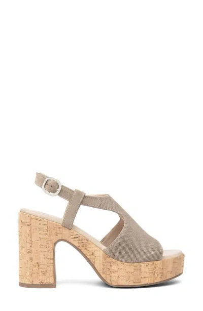 Nerogiardini Slingback Platform Sandal In Gray