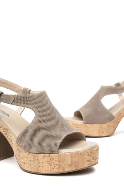 Nerogiardini Slingback Platform Sandal In Gray