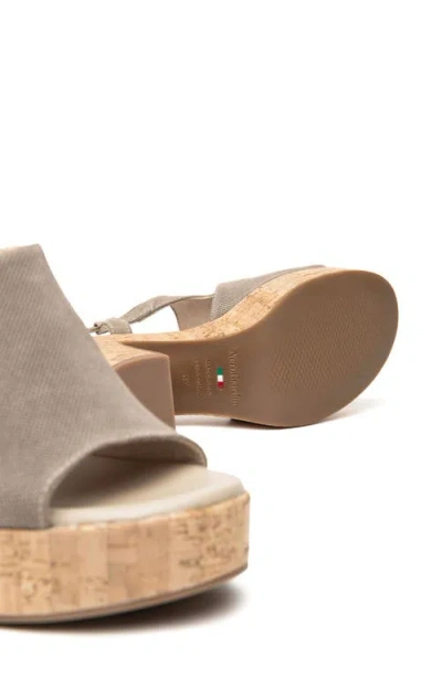 Nerogiardini Slingback Platform Sandal In Gray