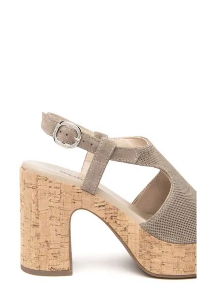 Nerogiardini Slingback Platform Sandal In Gray