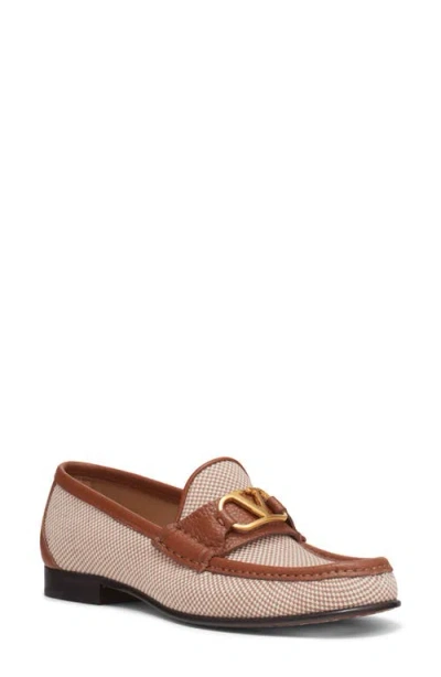 Valentino Garavani Vlogo Signature Loafer In Brown