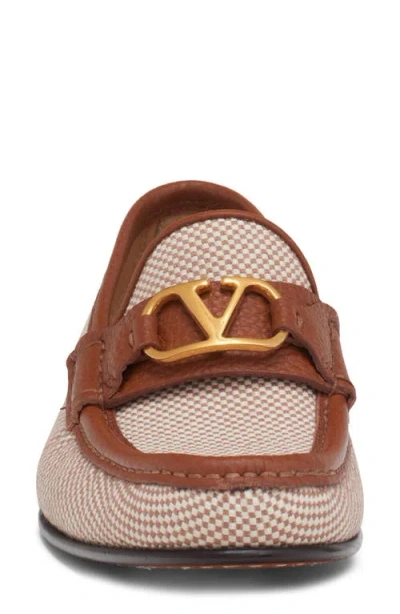 Valentino Garavani Vlogo Signature Loafer In Brown