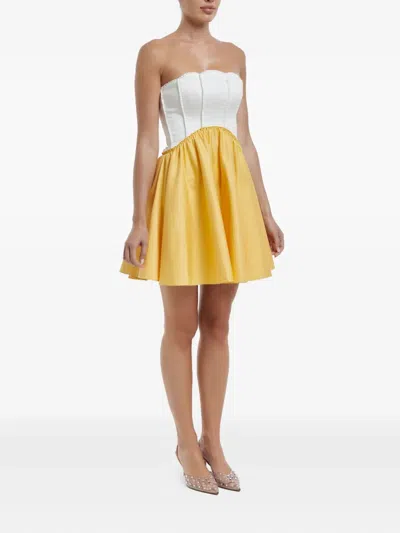 百褶迷你连衣裙