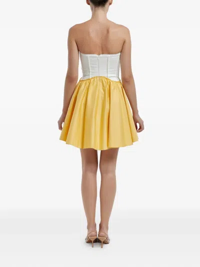 百褶迷你连衣裙