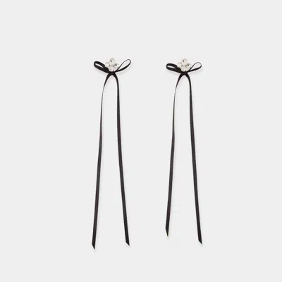 Simone Rocha Victorian Bow Ribbon Stud Earrings Accessories