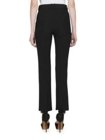 Shop Givenchy Straight-leg Wool Pants In Black