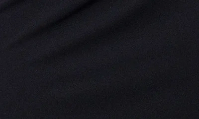 Betsy & Adam Off The Shoulder Scuba Crepe Gown.