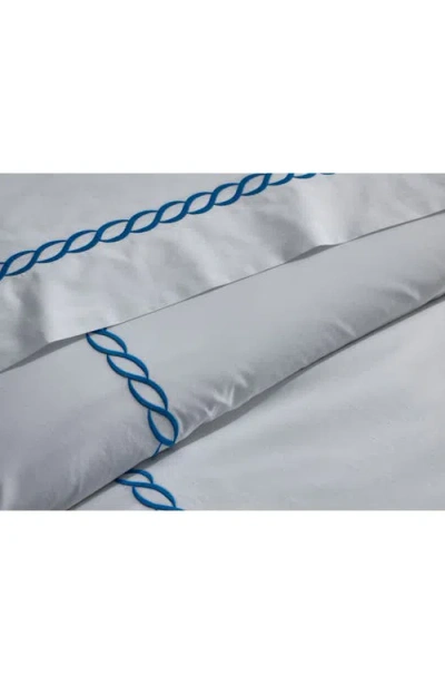 Matouk Classic Chain Cotton Percale Duvet Cover