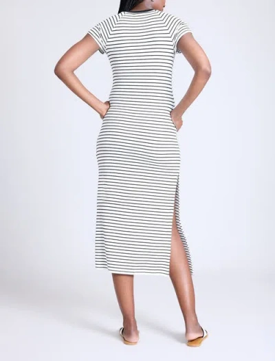 knee length dresses for ladies Droplet White Bow Bardot Maternity Midi Dress – Club L London