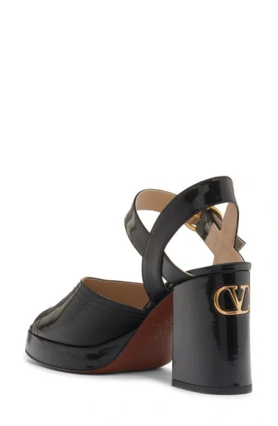 Valentino Fawcette Platform Sandal In Black