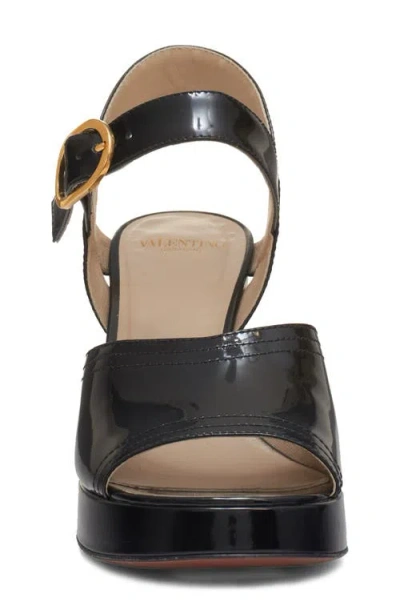 Valentino Fawcette Platform Sandal In Black