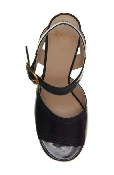 Valentino Fawcette Platform Sandal In Black