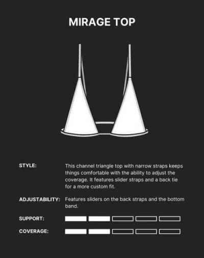 Minimale Animale Mirage Bikini Top In Silver