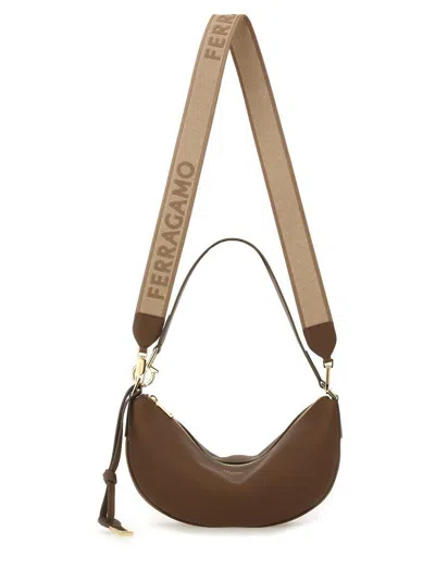 Ferragamo Leather Shoulder Bags Adjustable Strap