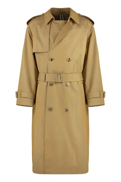 Burberry Gabardine Long Trench Coat